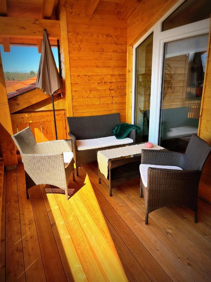 23 Neu Erbaute Ferienwohnung Mit Schloss- Und Panoramablick Halblech Dış mekan fotoğraf