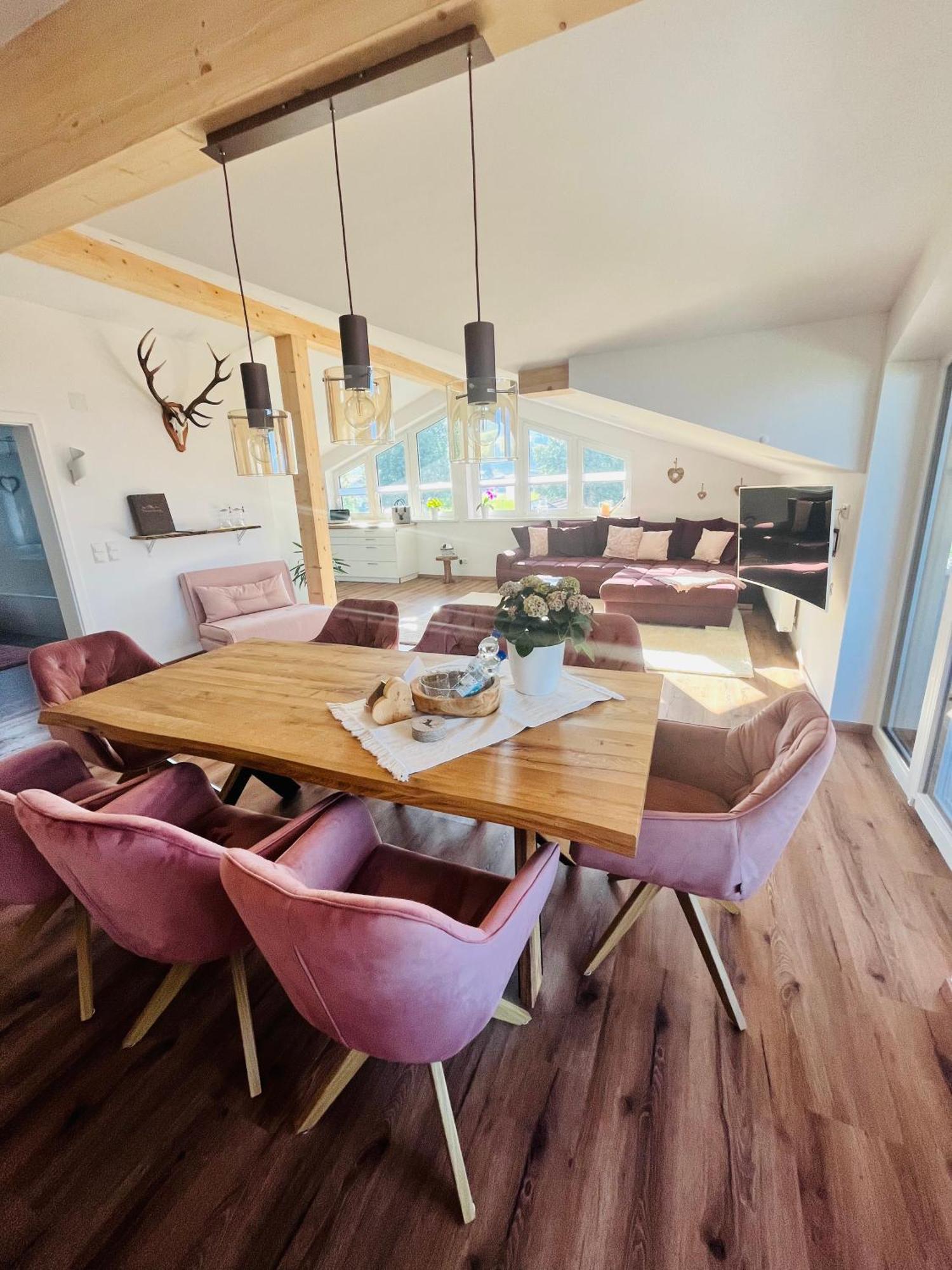 23 Neu Erbaute Ferienwohnung Mit Schloss- Und Panoramablick Halblech Dış mekan fotoğraf