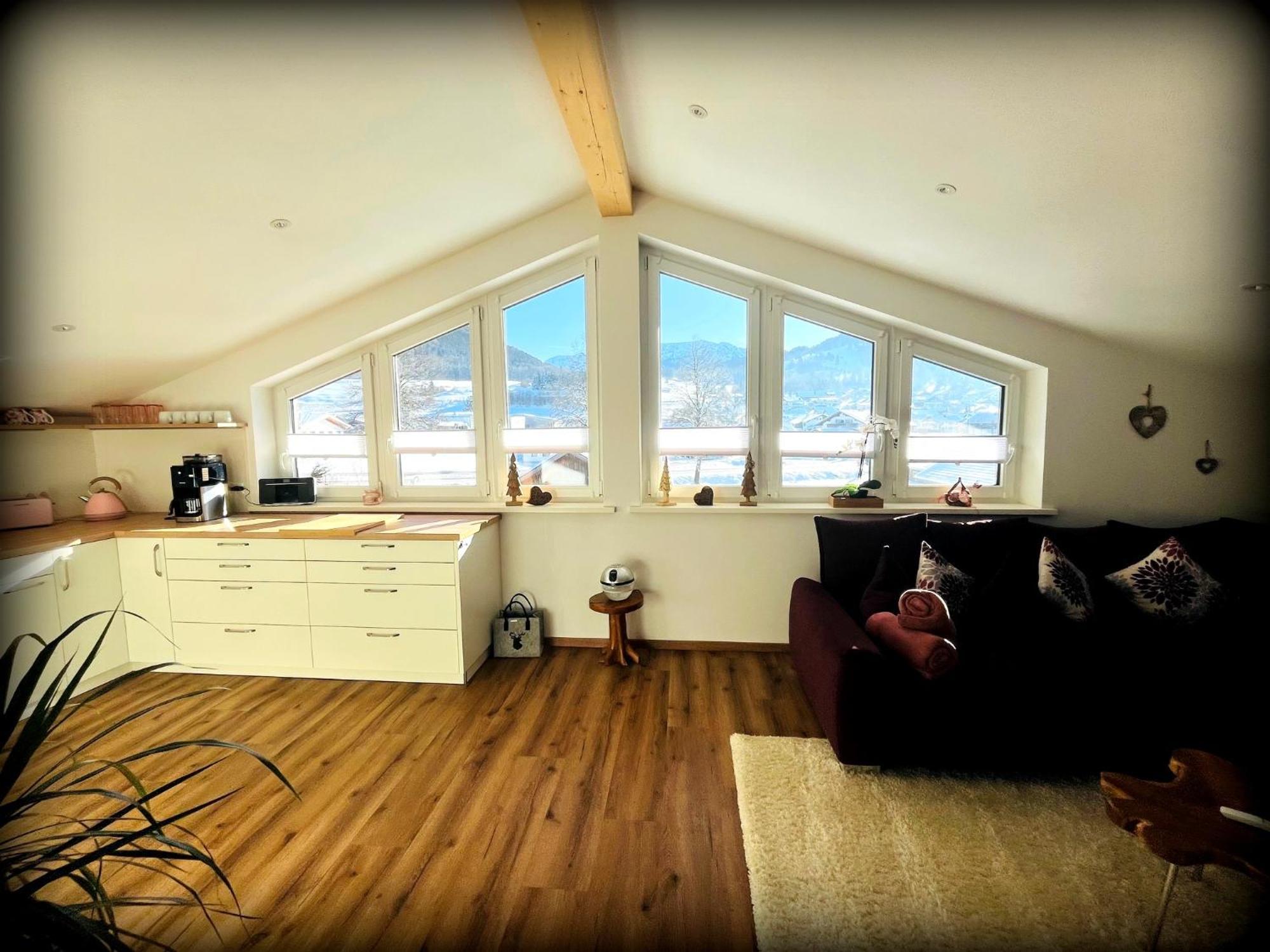 23 Neu Erbaute Ferienwohnung Mit Schloss- Und Panoramablick Halblech Dış mekan fotoğraf